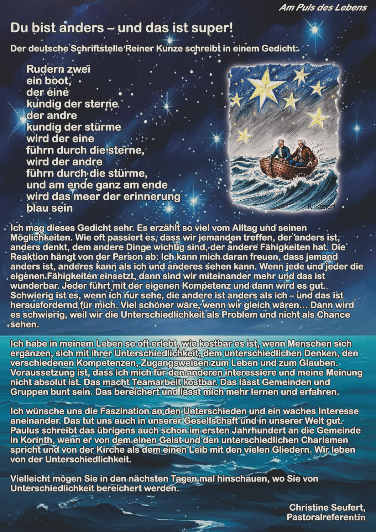 PB 2025 04 Am Puls des Lebens Du bist anders