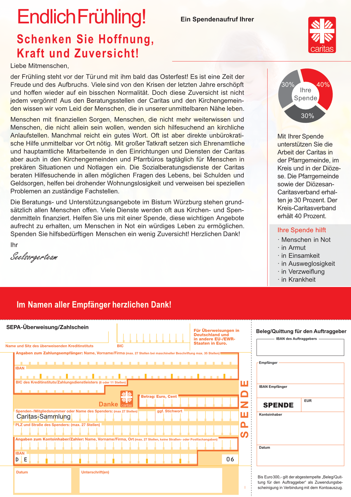 2023 03 06 Caritas Frühjarhssammlung Spendenbrief