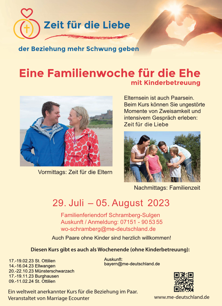 Familie 07 29 Familienwoche für die Ehe