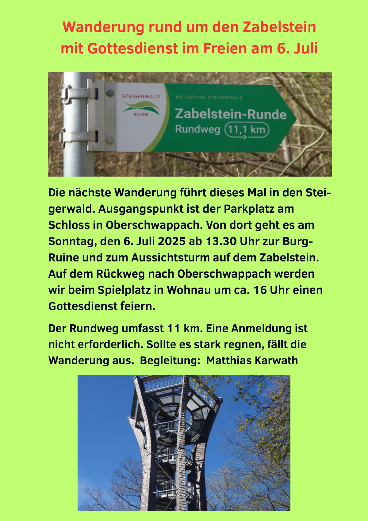 Wallfahrt 07 07 Rhönwanderung Oberschwabbach